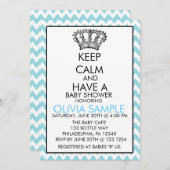 Behalten Sie ruhige Babyduscheneinladung Einladung (Vorne/Hinten)