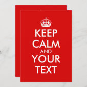 Behalten Sie ruhige Einladungs-Schablone, Einladung (Vorne/Hinten)