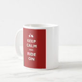 Behalten Sie ruhige Fahrroller-Tasse Kaffeetasse (Vorderseite Links)