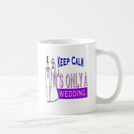 Behalten Sie ruhige Hochzeit Kaffeetasse (Rechts)