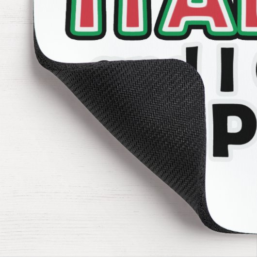 Behalten Sie ruhige Italiener Mousepad (Ecke)