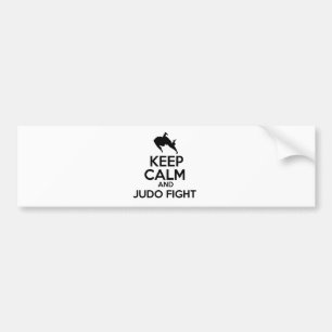 Behalten Sie ruhige Judoentwürfe Autoaufkleber