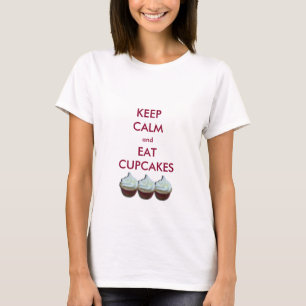 Behalten Sie ruhige kleine Kuchen T-Shirt