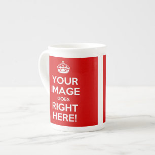 Behalten Sie ruhige Knochen-China-Tasse Porzellantasse