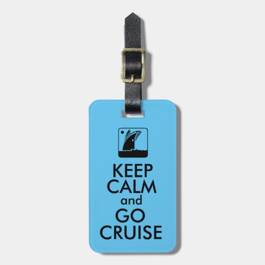 Behalten Sie ruhige Kreuzfahrt Gepäckanhänger (Vorderseite vertikal)