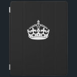 Behalten Sie ruhige Krone auf Schwarzem iPad Hülle<br><div class="desc">Ein Klassiker behalten ruhiges Kronensymbol auf einem festen schwarzen Dekor. Sie können dieses mit Ihrem Text besonders anfertigen, wenn Sie wünschen. Stickereientwürfe sind in einer breiten Auswahl der populären Farbwahlen verfügbar. Verwenden Sie die Verbindung "fragen dieses Designers", um mit uns mit Ihren speziellen Entwurfsanträgen in Verbindung zu treten, oder für...</div>