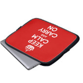 Behalten Sie ruhige Laptop-Hülse Laptopschutzhülle (Vorne Knopf)