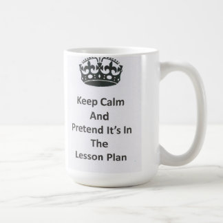 Behalten Sie ruhige Lektions-Plan-Lehrer-Tasse Kaffeetasse