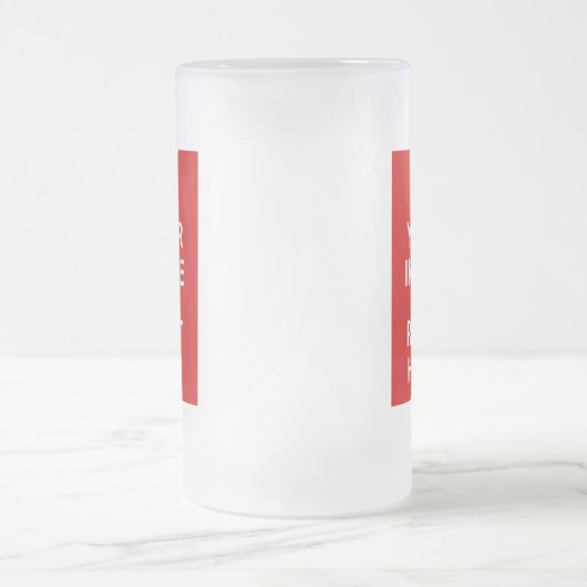 Behalten Sie ruhige mattierte Glasbier-Tasse Mattglas Bierglas (Mittel)