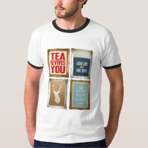 Behalten Sie ruhige Plakate T-Shirt