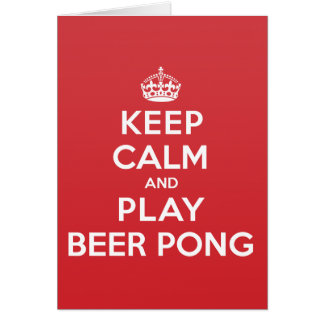 Behalten Sie ruhige Spiel-Bier Pong