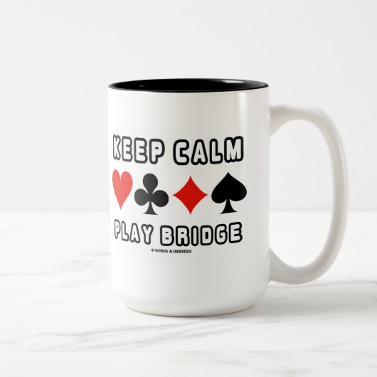 Behalten Sie ruhige Spiel-Brücke (vier Zweifarbige Tasse (Rechts)