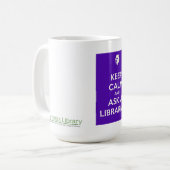 Behalten Sie ruhige Tasse - lila (Vorderseite Links)