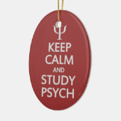 Behalten Sie ruhige u. Studie Psych Keramikornament (Links)