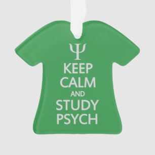 Behalten Sie ruhige u. Studie Psych Ornament