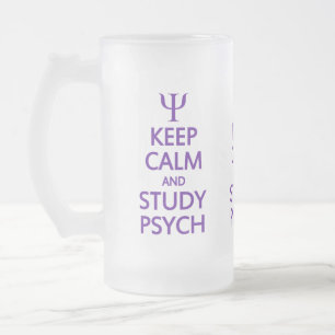 Behalten Sie ruhige u. Studie Psych Tasse - Art,
