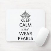 Behalten Sie RUHIGE und ABNUTZUNGS-PERLEN Wörter Mousepad (Mit Mouse)