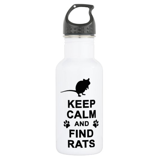 Behalten Sie ruhige und Entdeckungs-Ratten Trinkflasche (Vorderseite)