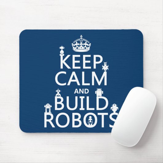 Behalten Sie ruhige und Gestalt-Roboter (in Mousepad (Mit Mouse)