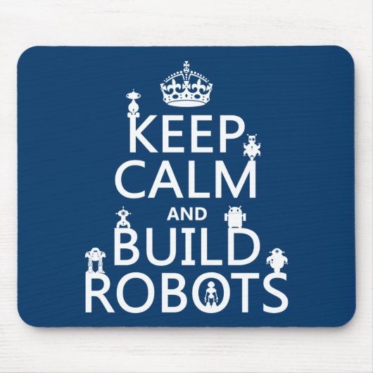 Behalten Sie ruhige und Gestalt-Roboter (in Mousepad (Vorne)