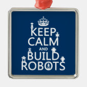 Behalten Sie ruhige und Gestalt-Roboter (in Silbernes Ornament (Vorne)