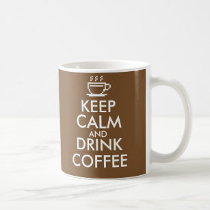 Behalten Sie ruhige und Getränkkaffee-Tasse Kaffeetasse