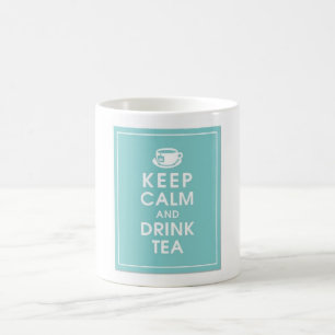 Behalten Sie ruhige und Getränktee-Tasse Verwandlungstasse