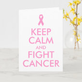 Behalten Sie ruhige und Kampf-Krebs-Karte Karte (Gelbe Blume)