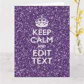 Behalten Sie ruhige und lila Malvenfarbe Karte (Gelbe Blume)