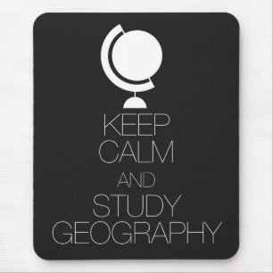 Behalten Sie ruhige und Studien-Geografie Mousepad