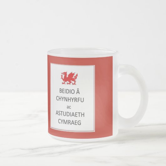 Behalten Sie ruhige und Studien-Waliser-Tasse Mattglastasse (Rechts)