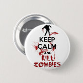 Behalten Sie ruhige und Tötungs-Zombies Button (Vorne & Hinten)