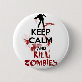Behalten Sie ruhige und Tötungs-Zombies Button