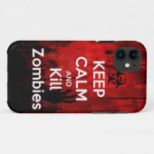 behalten Sie ruhige und Tötungszombies Case-Mate iPhone Hülle (Rückseite (Horizontal))