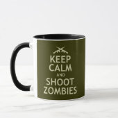 Behalten Sie ruhige und Trieb-Zombies Tasse (Links)
