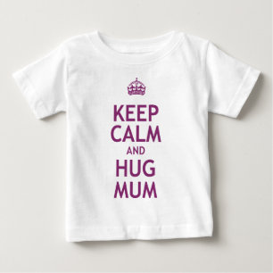 Behalten Sie ruhige und Umarmungs-Mama Baby T-shirt