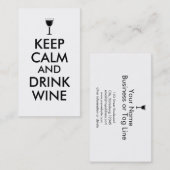 Behalten Sie ruhige und Visitenkarte (Vorne/Hinten)