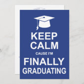 Behalten Sie ruhige Ursache, die ich abschloss Einladung (Vorne/Hinten)