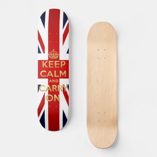 Behalten Sie ruhigen britischen Skateboard (Vorderseite)