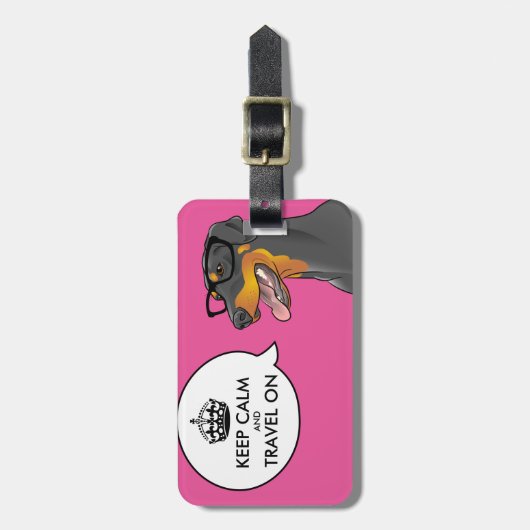 BEHALTEN Sie RUHIGEN Gepäckanhänger (Vorderseite vertikal)