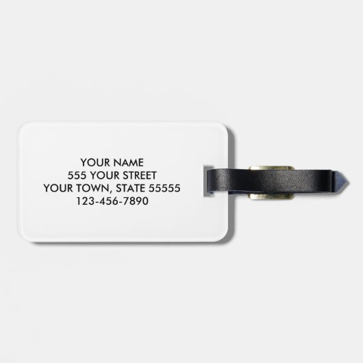 BEHALTEN Sie RUHIGEN Gepäckanhänger (Rückseite horizontal)