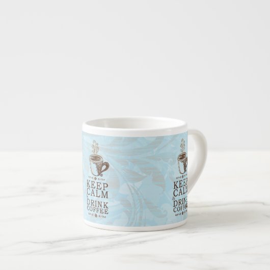 Behalten Sie ruhigen Getränk-Kaffee Espressotasse (Vorderseite Rechts)