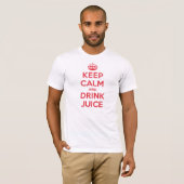 Behalten Sie ruhigen Getränk-Saft T-Shirt (Vorne ganz)
