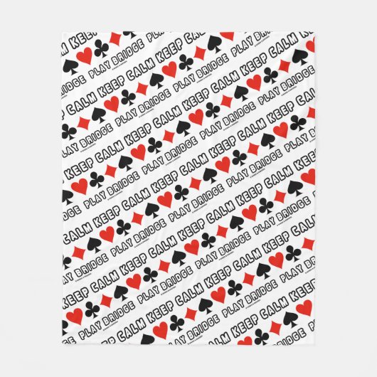 Behalten Sie ruhigen Karten-Anzugs-Spaß des Fleecedecke (Vorderseite)