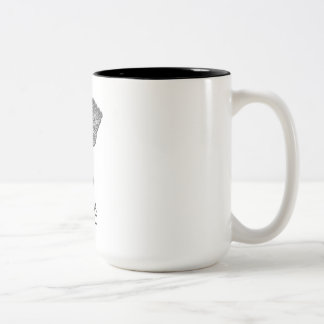 Behalten Sie ruhigen Mosaik-Künstler Zweifarbige Tasse