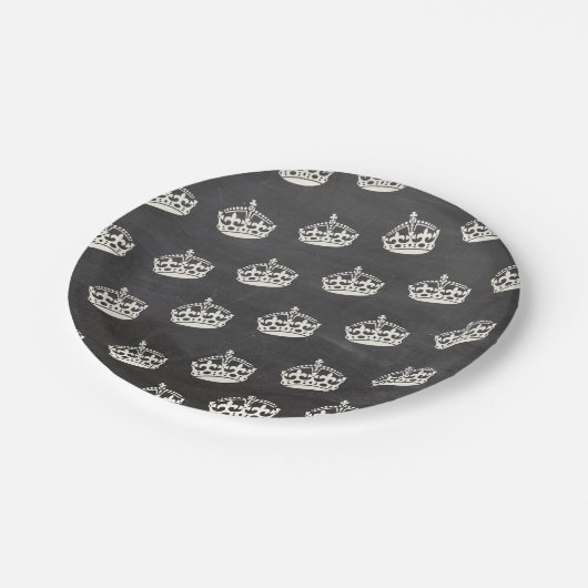 Behalten Sie ruhigen Pappteller (Schrägansicht)