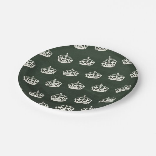 Behalten Sie ruhigen Pappteller (Schrägansicht)