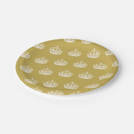 Behalten Sie ruhigen Pappteller (Schrägansicht)