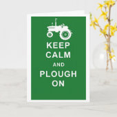 BEHALTEN SIE RUHIGEN PFLUG AUF KARTE (Gelbe Blume)