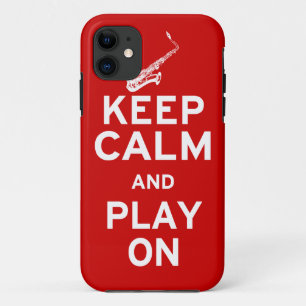 Behalten Sie ruhigen Saxophone Case-Mate iPhone Hülle